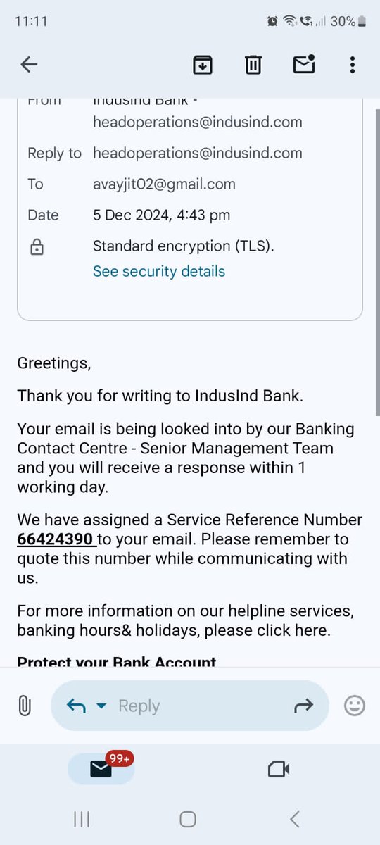 AvayjitS's tweet photo. @MyIndusIndBank Even after filing multiple complaints, the issue hasn't been resolved till now.
These are all the service reference numbers that were provided to me on various occasions but there were no actions taken. 
I hope the bank takes this issue seriously. @RBI @RBIsays https://t.co/bj7ZiDJra6