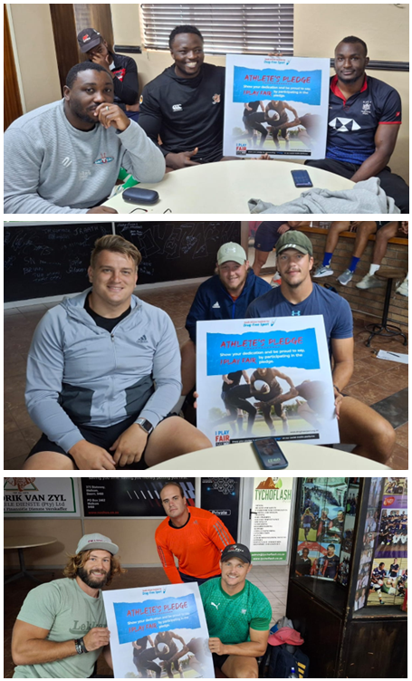 drugfreesportZA's tweet photo. Empowering athletes with knowledge.
#SAIDS partners with @GriffonsRugby  to educate players on the dangers of doping and the long-term consequences it can have on their careers and health. Stay clean, play strong!

#AntiDopingEducation #GriffonsRugby #FairPlay #PlayClean https://t.co/bszEFwyfwL
