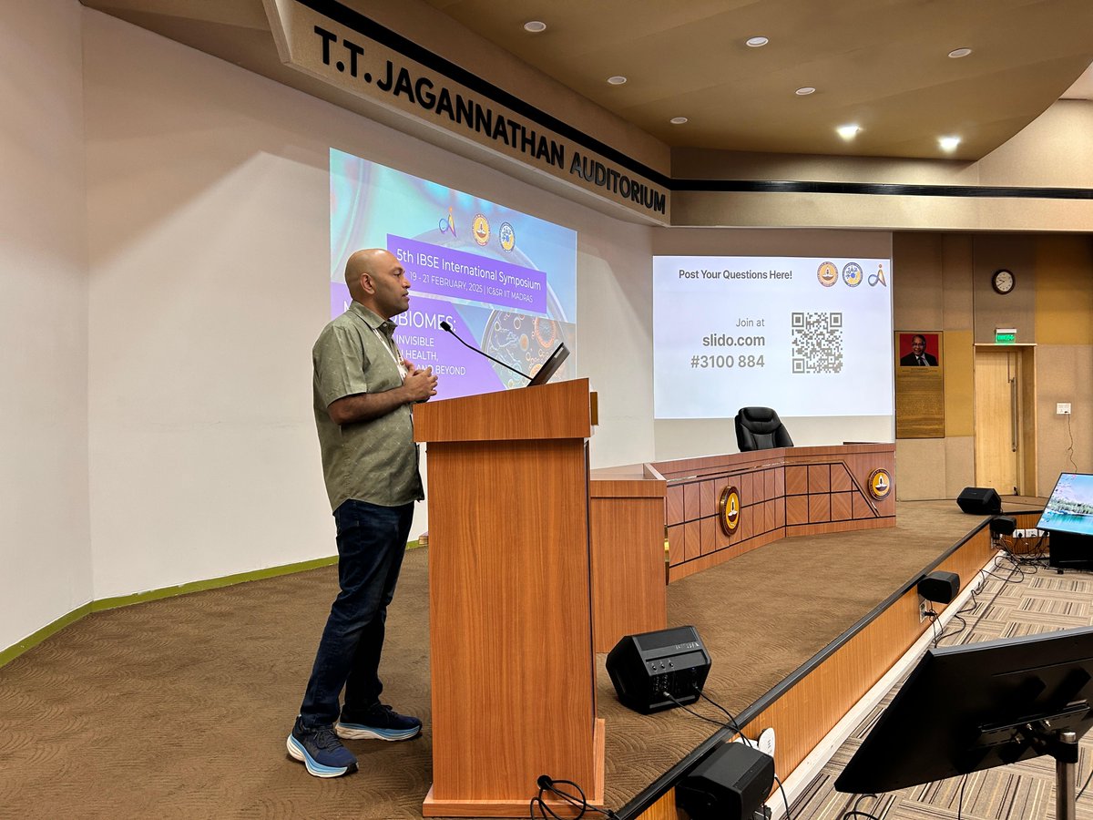 🚀 Day 1 - Opening and 1st Keynote @ 5th IBSE International Symposium - Microbiomes: Exploring Invisible Frontiers in Health, Habitat, Space, and Beyond 🔬
#Microbiome #Metagenomics #IBSE2025