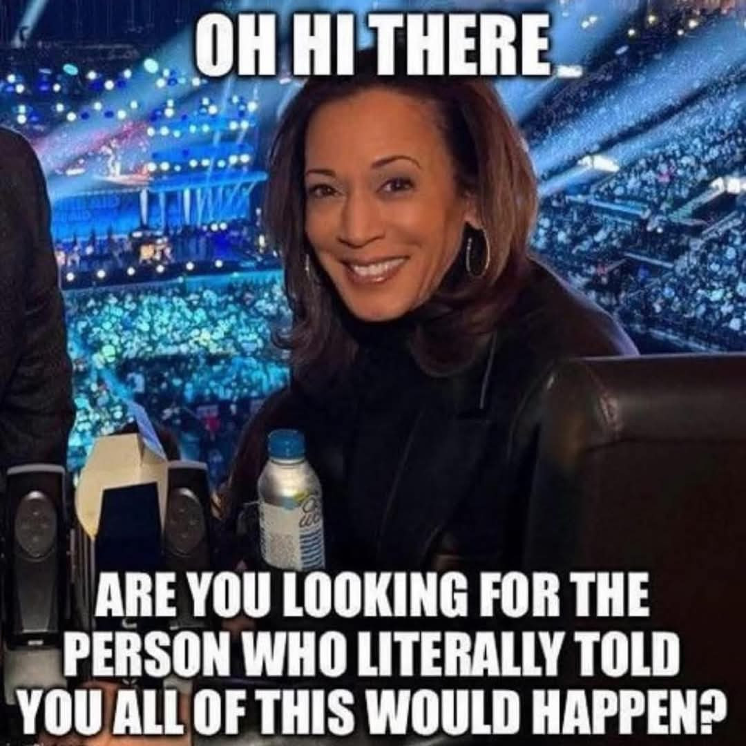 <a href="/thejackhopkins/">Jack Hopkins</a> <a href="/KamalaHarris/">Kamala Harris</a> Why the fuck are you bothering her now? She gave it her all. Left it all on the field. The country wanted Trump and rejected her.  What the FUCK do you expect her to do? 

She's not your mommy, people! JHFC!!!