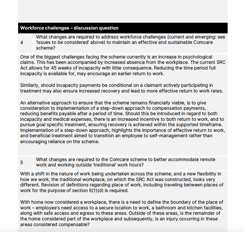 Coming as a surprise to nobody, the
<a href="/ato_gov_au/">ato.gov.au</a> wants injured employees on the Comcare scheme to be paid less to incentivise them back to work. With the usual stigma thrown in agains those with psychological injuries.
app.converlens.com/dewr/src-act-r…