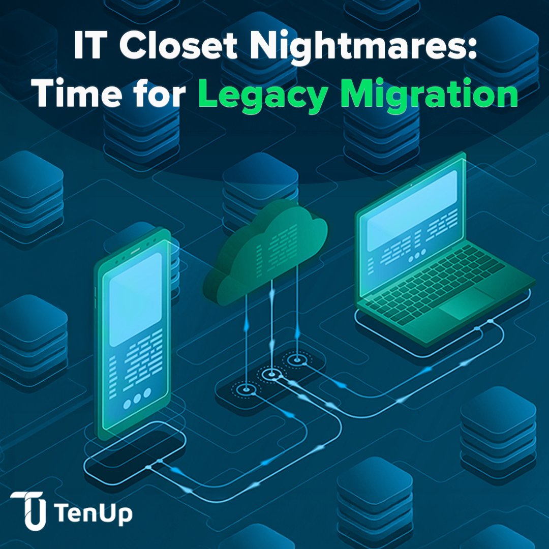 tenupsoft's tweet image. Outdated systems in your #IT closet? They could be draining your budget &amp;amp; stalling #innovation! #LegacySystemMigration moves you to modern environments, improving #security &amp;amp; reducing costs.
Let&apos;s connect to transform your #ITInfrastructure 
#ITModernization #CloudMigration