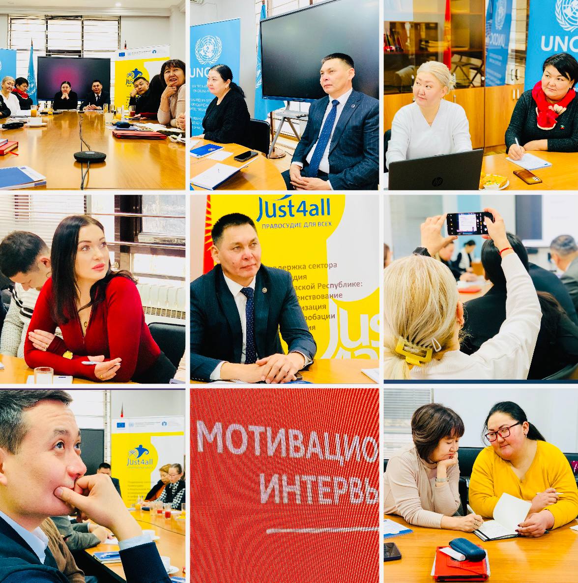 Vasilina Brazhko (@v_brazhko) on Twitter photo 🇪🇺🇺🇳🇰🇬 .<a href="/EUinKyrgyzstan/">EU in Kyrgyzstan</a> <a href="/UNODC_ROCA/">UNODC in Central Asia</a> #JUST4ALL project conducted an introductory training on Motivational Interviewing for 2⃣0⃣ <a href="/probationkg/">Департамент пробации при МЮ КР</a> officers which will help foster effective dialogue w/ clients, build trust, & enhance intrinsic motivation for positive behavioral change. 🇪🇺🇺🇳🇰🇬 .<a href="/EUinKyrgyzstan/">EU in Kyrgyzstan</a> <a href="/UNODC_ROCA/">UNODC in Central Asia</a> #JUST4ALL project conducted an introductory training on Motivational Interviewing for 2⃣0⃣ <a href="/probationkg/">Департамент пробации при МЮ КР</a> officers which will help foster effective dialogue w/ clients, build trust, & enhance intrinsic motivation for positive behavioral change.