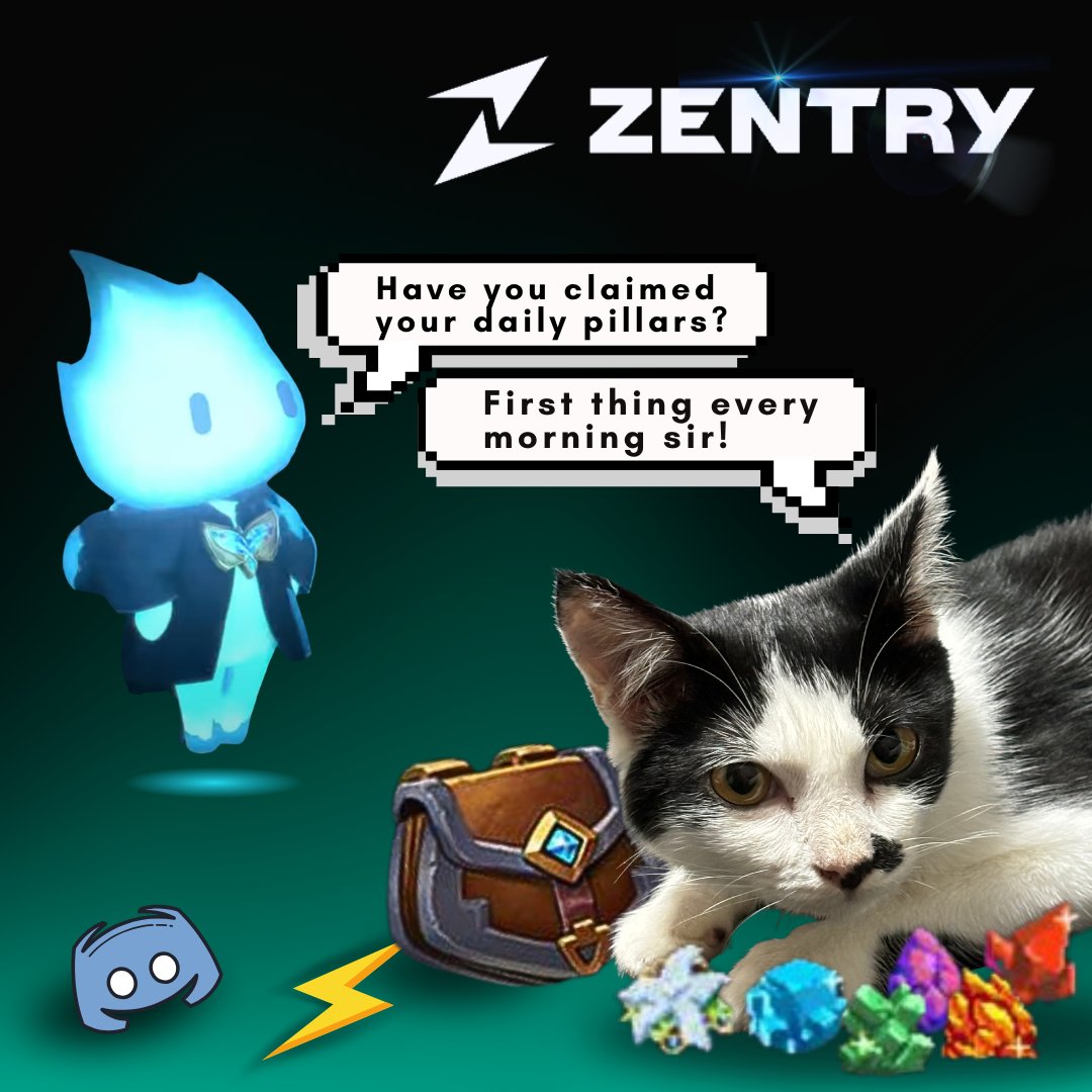 ⚡️ Claim your Daily Pillars + Daily Karma yet? 

Zentry x Ronin x $CAG x OXFUN x Injectives 🤟