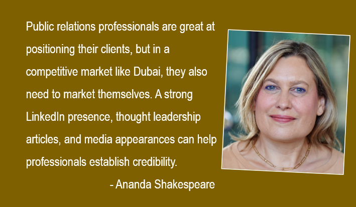 RepTodayMag's tweet photo. How to Launch a PR Career in Dubai https://t.co/YheDiSyGFr

In her #RTViews, Ananda Shakespeare shares insights for Public Relations professionals seeking a career in the UAE. The opportunities are vast, but success depends on navigating the market’s unique demands, she says. https://t.co/cKEjtbCN0G