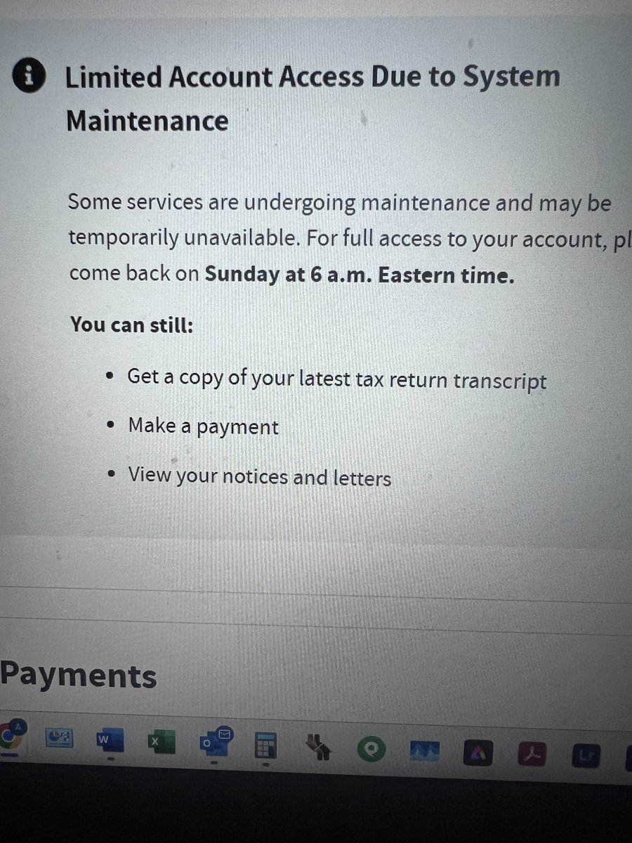 NoBrokenHome's tweet image. IRS website is down till Sunday for maintainance .. YEA RiGHT Elon hoping the commissioner did this to circumvent #DOGEGOV #DogeIRS #TaxRefund #systemdown #Refund #taxes @NoBrokenHome