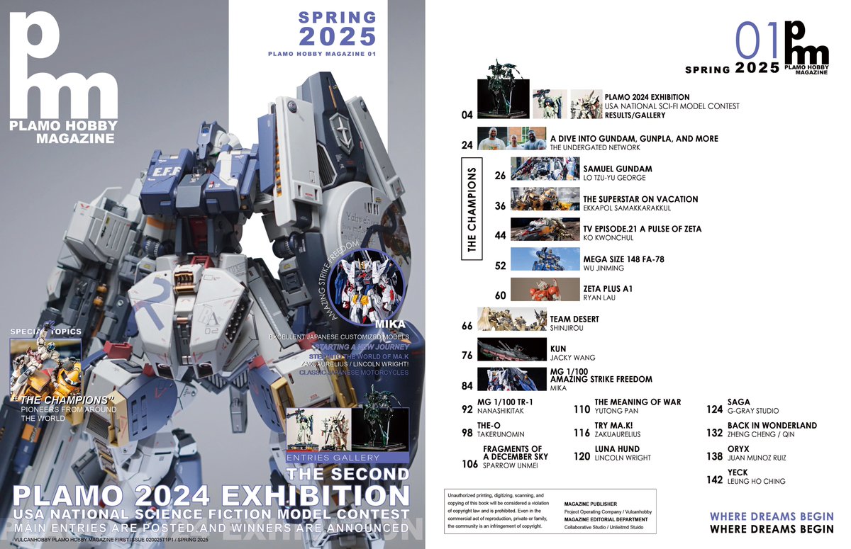 PlamoHobbyMag's tweet image. Plamo Hobby Magazine 1st Edition🎉
I’m excited to present the 1st issue of PHM sa quarterly mecha modeling magazine in English no translation needed. A huge step for our hobby culture, Pre orders are open on Vulcanhobby.com or Google:Plamo Hobby Magazine #PHM