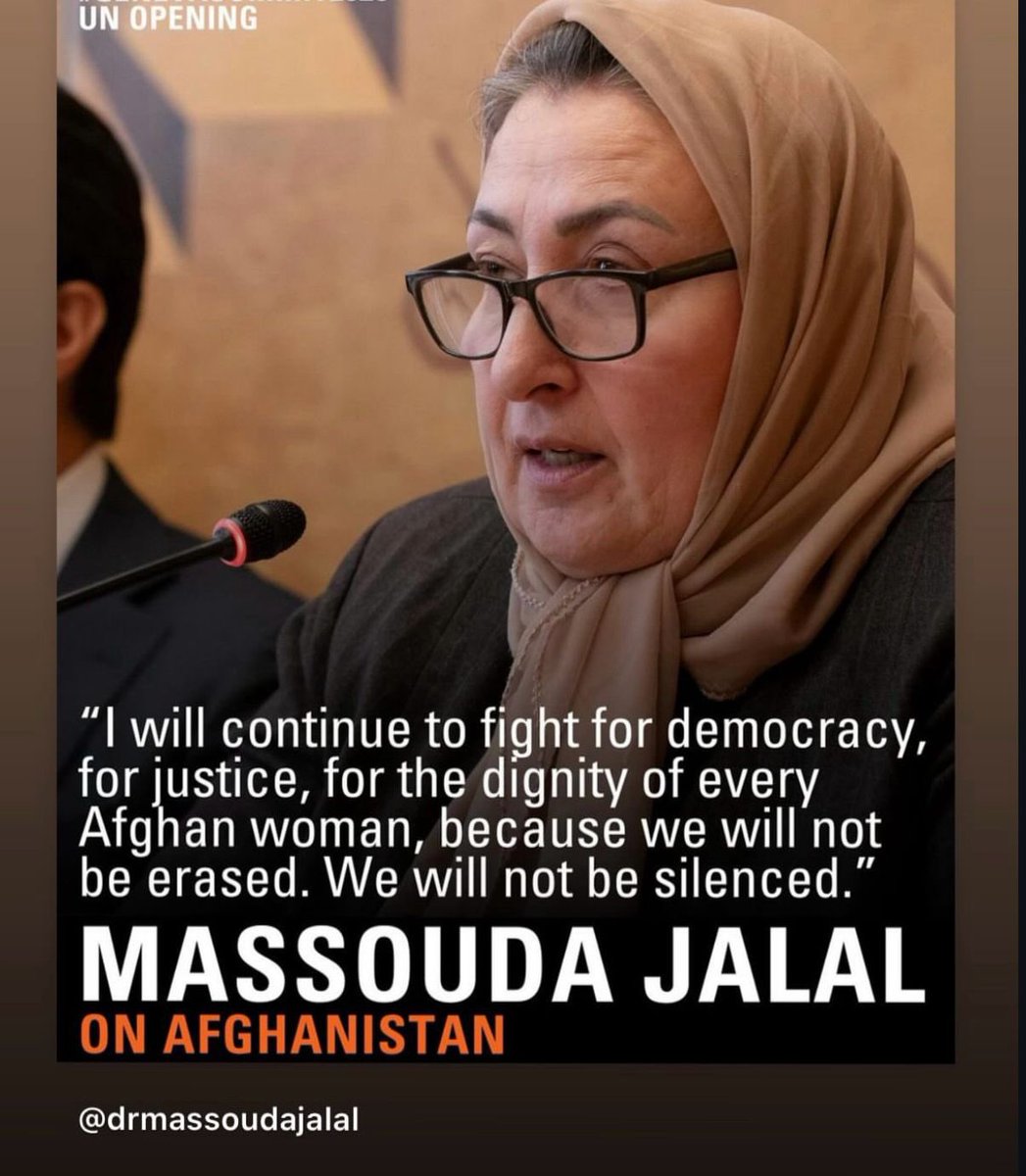 NAACS2012's tweet photo. Appreciate Human Rights Watch for recognizing the resilience, resistance, and activism of Afghan women by honoring Dr. Massouda Jalal and Husna Jalal, founder of the Young Afghan Women’s Movement, with the prestigious 2025 International Women’s Rights Award. https://t.co/YBe6iMlxVH