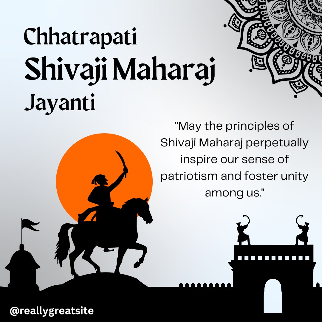 Manaindiaorbit's tweet photo. Honoring the legendary Chhatrapati Shivaji Maharaj on his Jayanti! A symbol of bravery, leadership, and justice, his legacy continues to inspire millions. Jai Shivaji Maharaj!
.

#ChhatrapatiShivajiMaharaj #ShivajiJayanti #MarathaEmpire #ShivajiMaharaj #Maharashtra #IndianHistory https://t.co/twdcpuG3mb