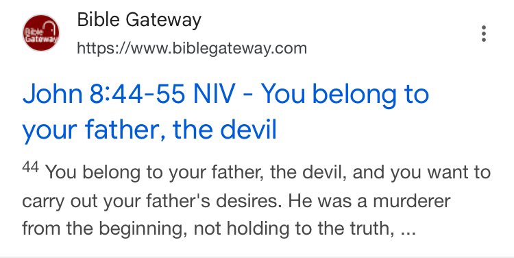Uncommonsince76's tweet photo. What did Jesus mean when he said Jews serve the devil? 🤔 

John 8:44-55 https://t.co/lmdTc7oJzm