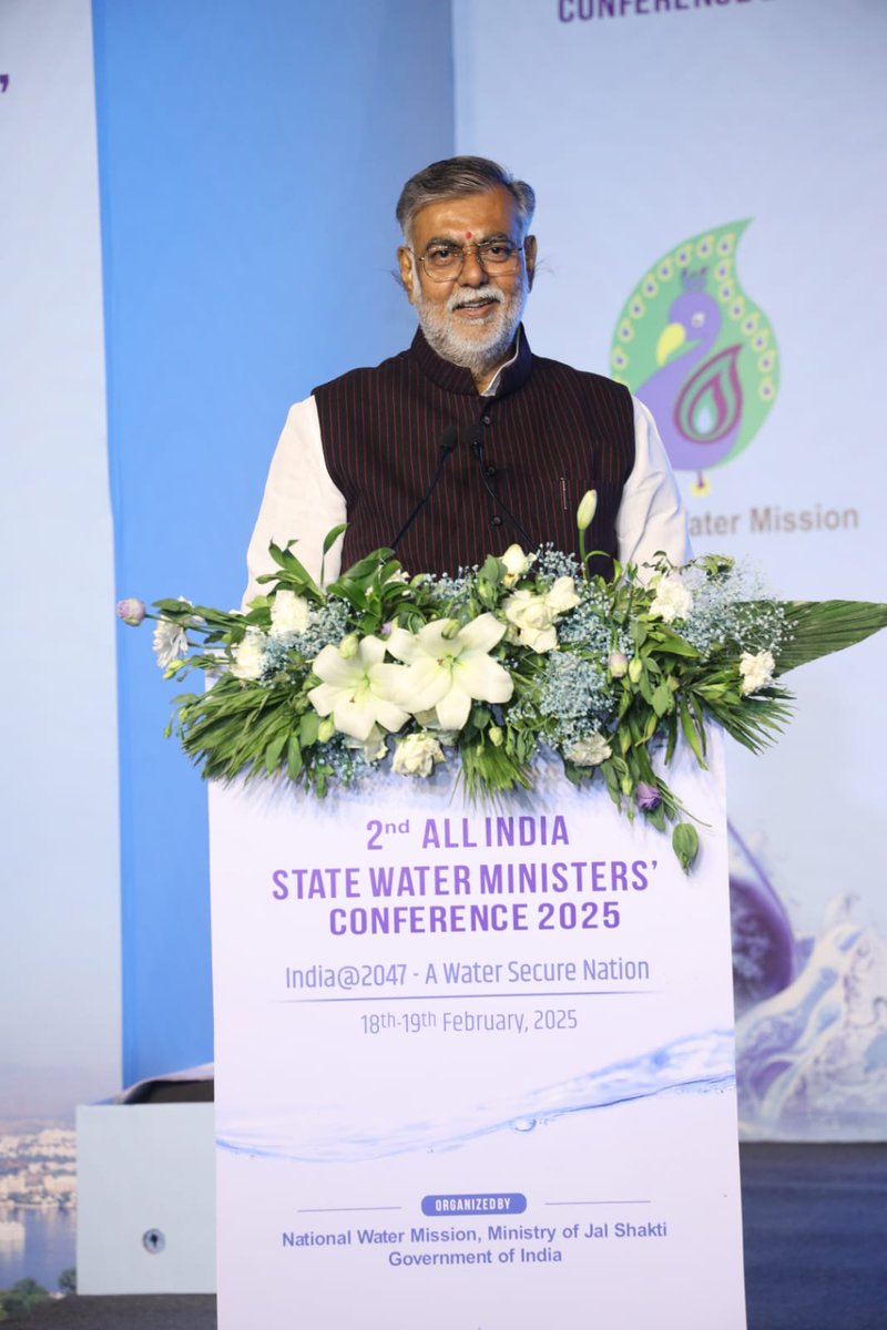 National Water Mission (@nwmgoi) on Twitter photo <a href="/prahladspatel/">Prahlad Singh Patel ( वृक्ष से जल, जल से जीवन)</a> Hon'ble Minister of Panchayat, Rural Development, and Labour, Government of Madhya Pradesh, delivered the opening remarks at the 2nd All India State Water Ministers Conference 2025 in Udaipur.
Join us live now:
youtube.com/live/P8qzvfhqE… <a href="/prahladspatel/">Prahlad Singh Patel ( वृक्ष से जल, जल से जीवन)</a> Hon'ble Minister of Panchayat, Rural Development, and Labour, Government of Madhya Pradesh, delivered the opening remarks at the 2nd All India State Water Ministers Conference 2025 in Udaipur.
Join us live now:
youtube.com/live/P8qzvfhqE…