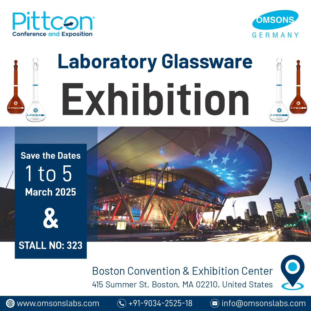 omsonsglassware's tweet image. Join us at Pitcon Exhibition to explore our latest range of laboratory glassware and innovative solutions.
#laboratory #laboratoryglassware #laboratoryglasswaresuppliers #labinstruments #labinstrumentsupplier #pitcon #pitconexhibition
