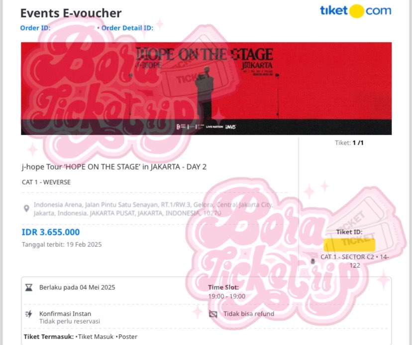 BORATICKETRIP - JASTIP TIKET KONSER tweet media