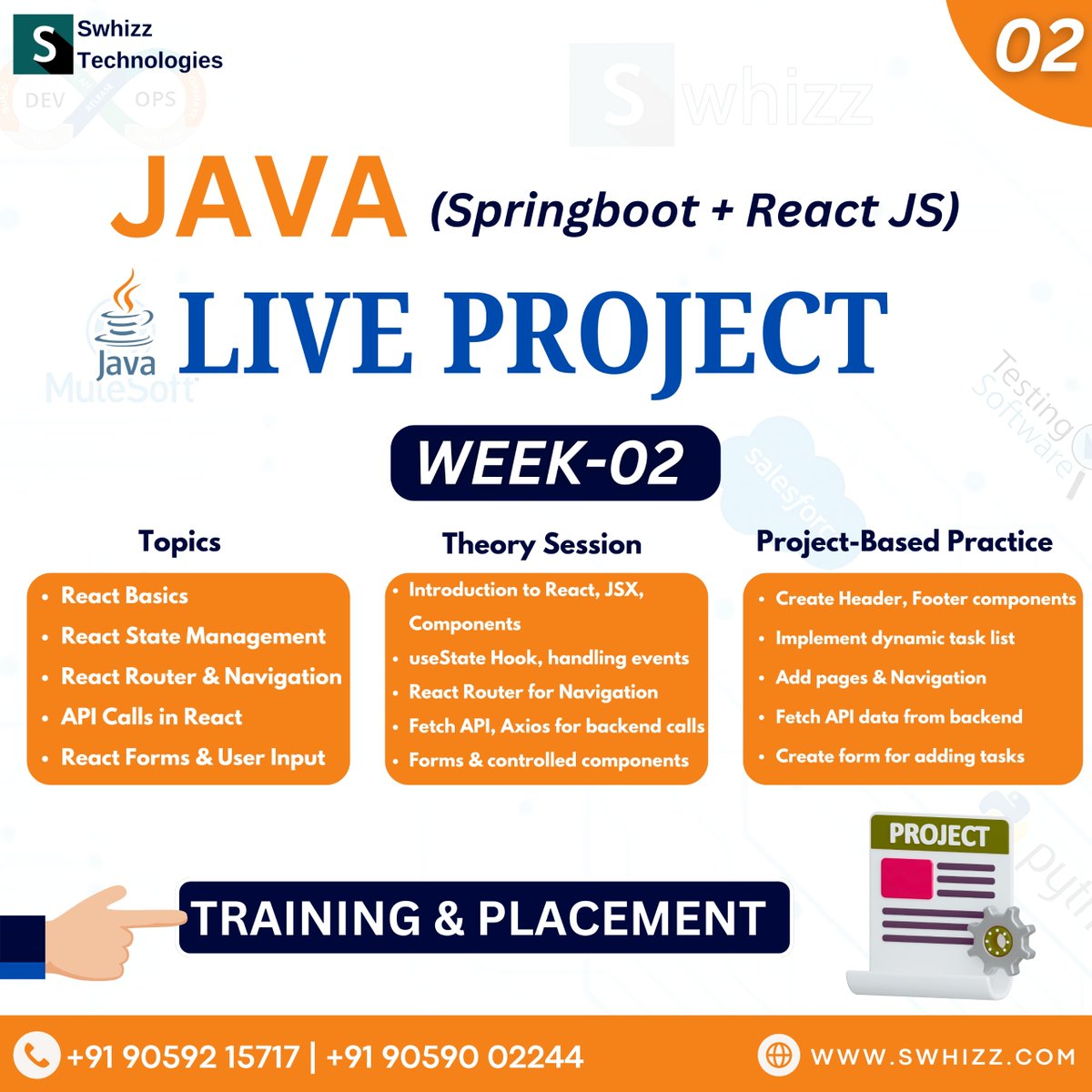 Swhizzofficial's tweet image. 🚀 Master Java (Spring Boot) + React.js with a Live Project in Just 6 Weeks! 💻🔥
Register Now: tally.so/r/3yj9gp
swhizz.com/ad-campaign/ja…
Call/WhatsApp: 90592 15717 | 040 40 272299
t.me/TrainingsPlace…
#JavaSpringBoot #ReactJS #FullStackDevelopment