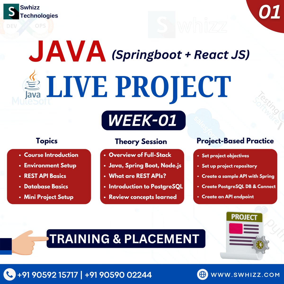 Swhizzofficial's tweet image. 🚀 Master Java (Spring Boot) + React.js with a Live Project in Just 6 Weeks! 💻🔥
Register Now: tally.so/r/3yj9gp
swhizz.com/ad-campaign/ja…
Call/WhatsApp: 90592 15717 | 040 40 272299
t.me/TrainingsPlace…
#JavaSpringBoot #ReactJS #FullStackDevelopment