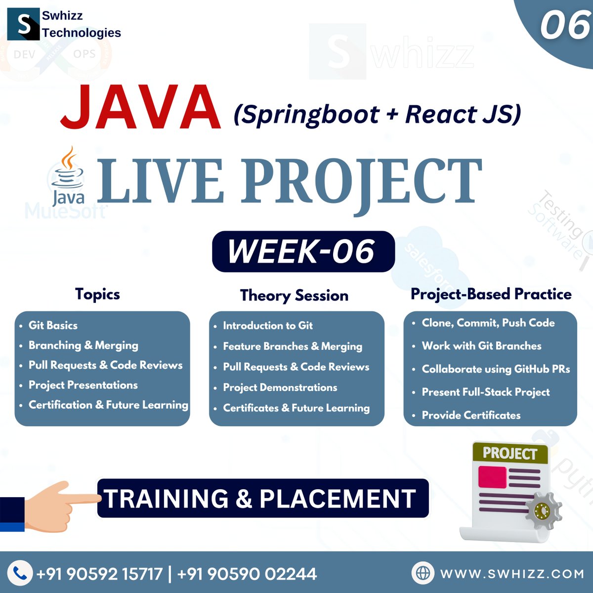 Swhizzofficial's tweet image. 🚀 Master Java (Spring Boot) + React.js with a Live Project in Just 6 Weeks! 💻🔥
Register Now: tally.so/r/3yj9gp
swhizz.com/ad-campaign/ja…
Call/WhatsApp: 90592 15717 | 040 40 272299
t.me/TrainingsPlace…
#JavaSpringBoot #ReactJS #FullStackDevelopment