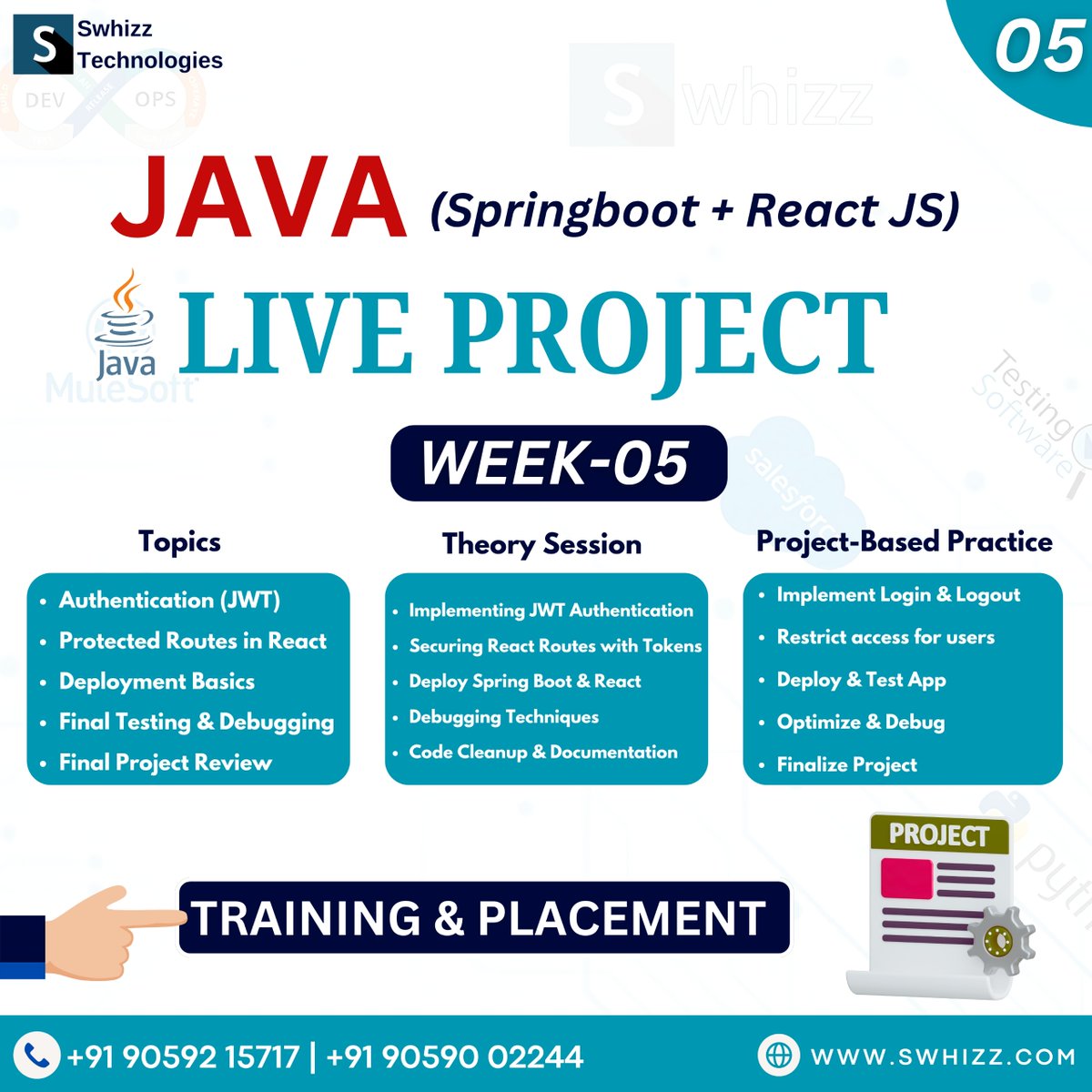 Swhizzofficial's tweet image. 🚀 Master Java (Spring Boot) + React.js with a Live Project in Just 6 Weeks! 💻🔥
Register Now: tally.so/r/3yj9gp
swhizz.com/ad-campaign/ja…
Call/WhatsApp: 90592 15717 | 040 40 272299
t.me/TrainingsPlace…
#JavaSpringBoot #ReactJS #FullStackDevelopment