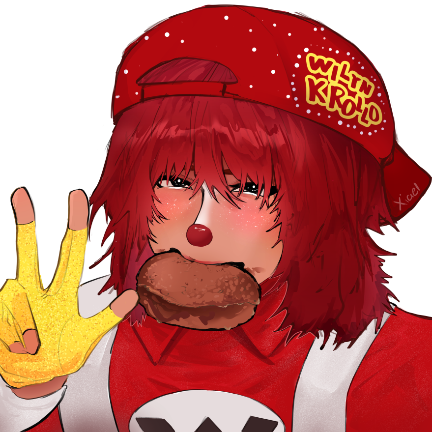 Xilaery's tweet photo. most adorable clown ever award goes to wilyn β€οΈπ #wilynkrollo #mesmorollo https://t.co/Md0qTVhurh