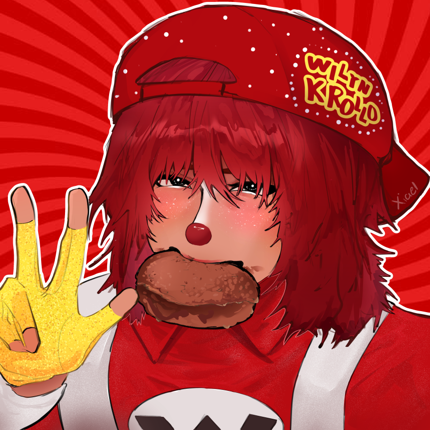 Xilaery's tweet photo. most adorable clown ever award goes to wilyn β€οΈπ #wilynkrollo #mesmorollo https://t.co/Md0qTVhurh