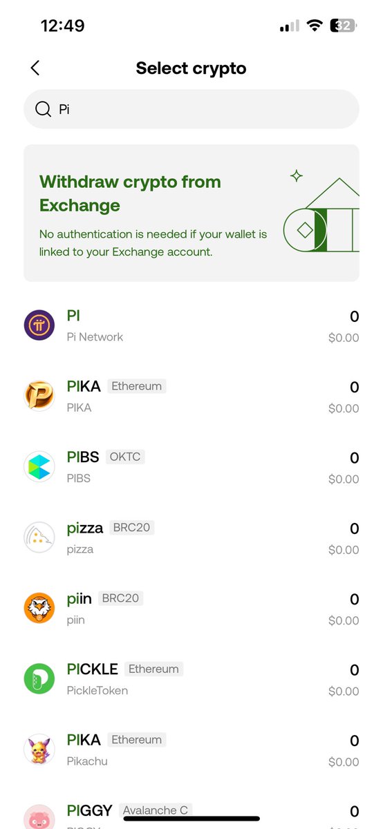 OKX bản cập nhật mới nhất cho phép tạo ví pi network