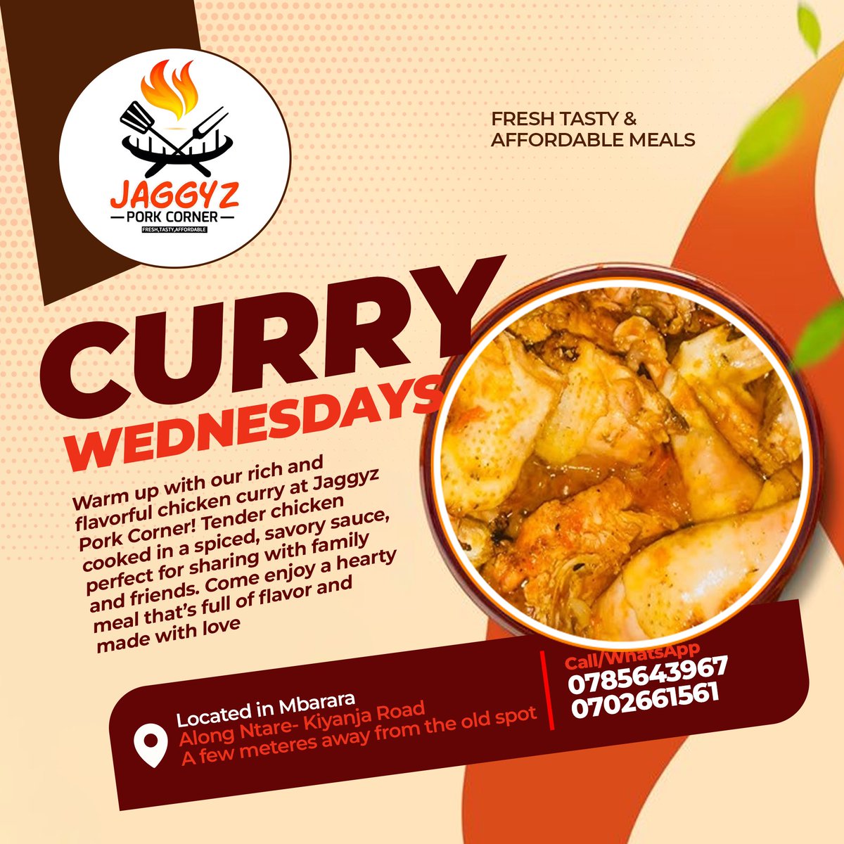 JaggyzPork's tweet photo. CHICKEN LOVERS REJOICE! It's Chicken Wednesday at Jaggyz! Indulge in our juicy chicken dishes at unbeatable prices! #ChickenWednesday #Jaggyz # https://t.co/huI3tF0SA5