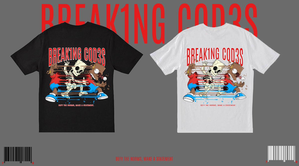 BREAK1NGCOD3S's tweet image. Unleash your inner rebel with Breaking Code Clothing. Embrace the unstoppable spirit! #BreakingCode #Fashion
Community Link in Bio.