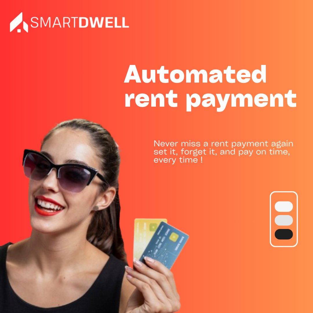 smartdwellinc's tweet photo. Rent day? No worries - Automate your payments and enjoy stress-free living. Set it once, and never miss a due date again.
#smartdwell #SmartPayments #rentpayment #CreditScoreBoost #autopay #automatedpayment #SmartPayments https://t.co/LQfgBlortv