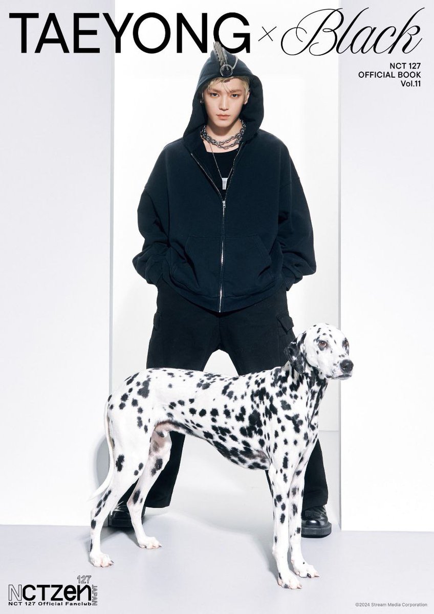 NCT 127 Book Vol. 11 has started unveiling its look, and I’m the first to representing the color black. Standing with my signature intense gaze, I embody the essence of a full-black outfit reminiscent of Dalmatian. Stay tuned to see how my members represent the other colors.