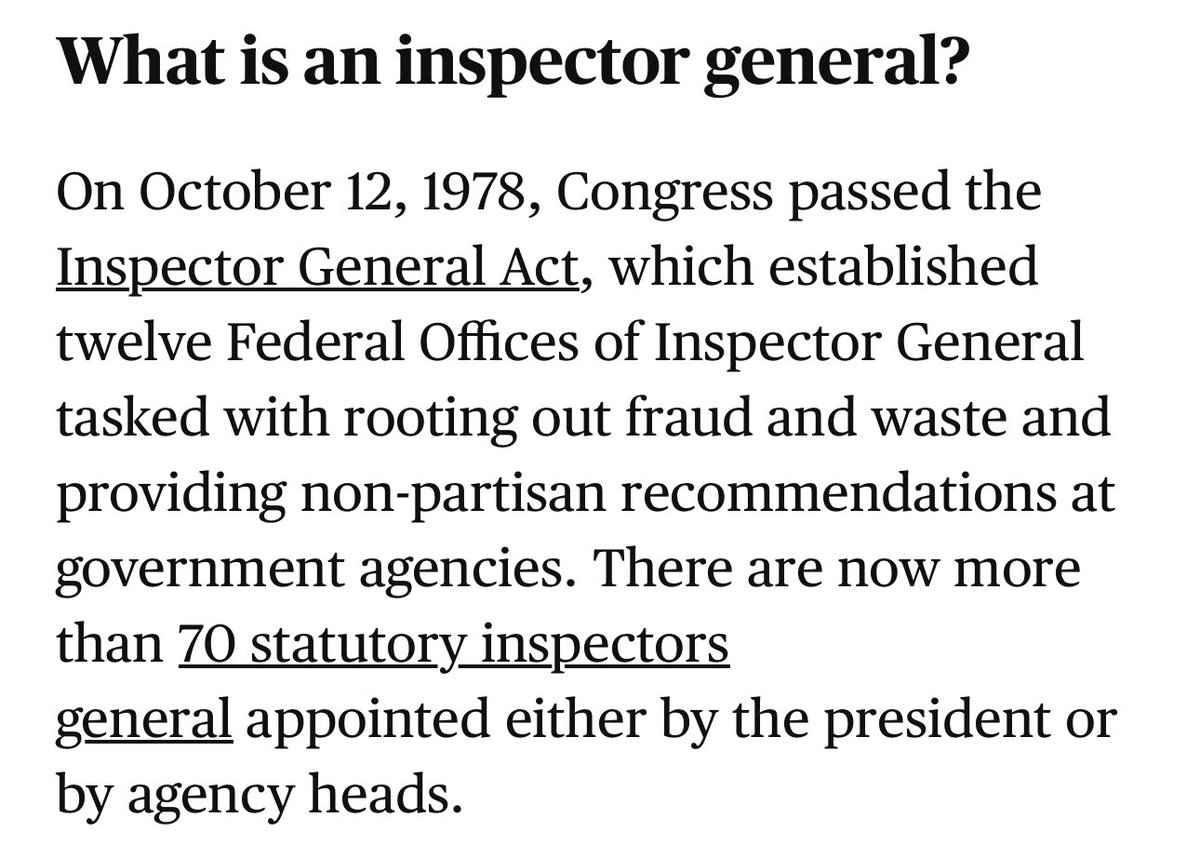 WhodHaveThought's tweet image. If only we had independent, investigative, specialists who knew how to root out corruption and waste in the government!

Oh yeah, we did. They were called inspector generals and Trump fired them so he and Elon could lie and steal. 

cbsnews.com/news/inspector…