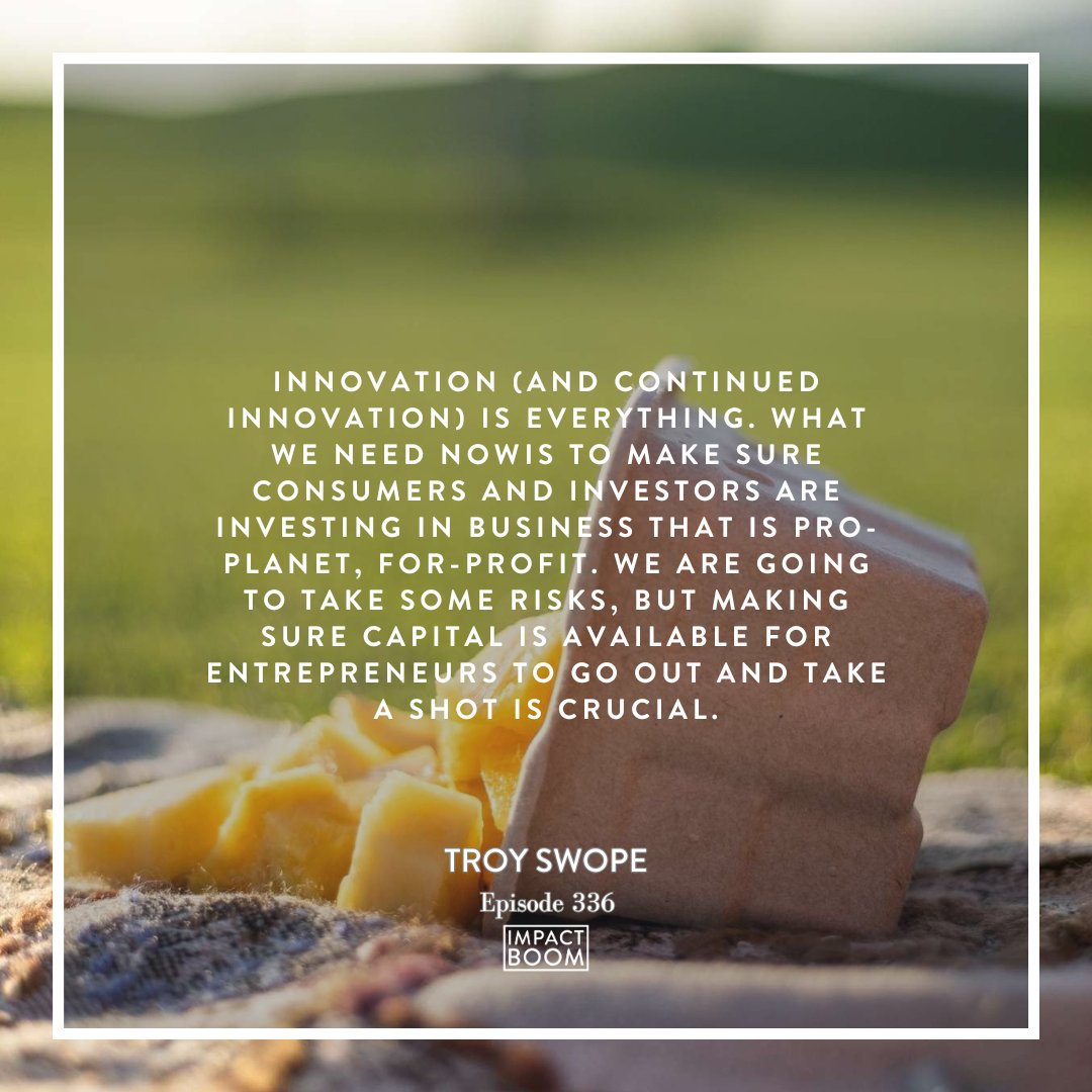 💭 On Episode 336 of Impact Boom, Troy Swope of <a href="/planetfootprint/">Footprint</a> discussed how for-profit organisations can design highly sustainable products to reduce negative environmental impacts and where enterprises can implement technological solutions. 🚀 bit.ly/3QnAMeA