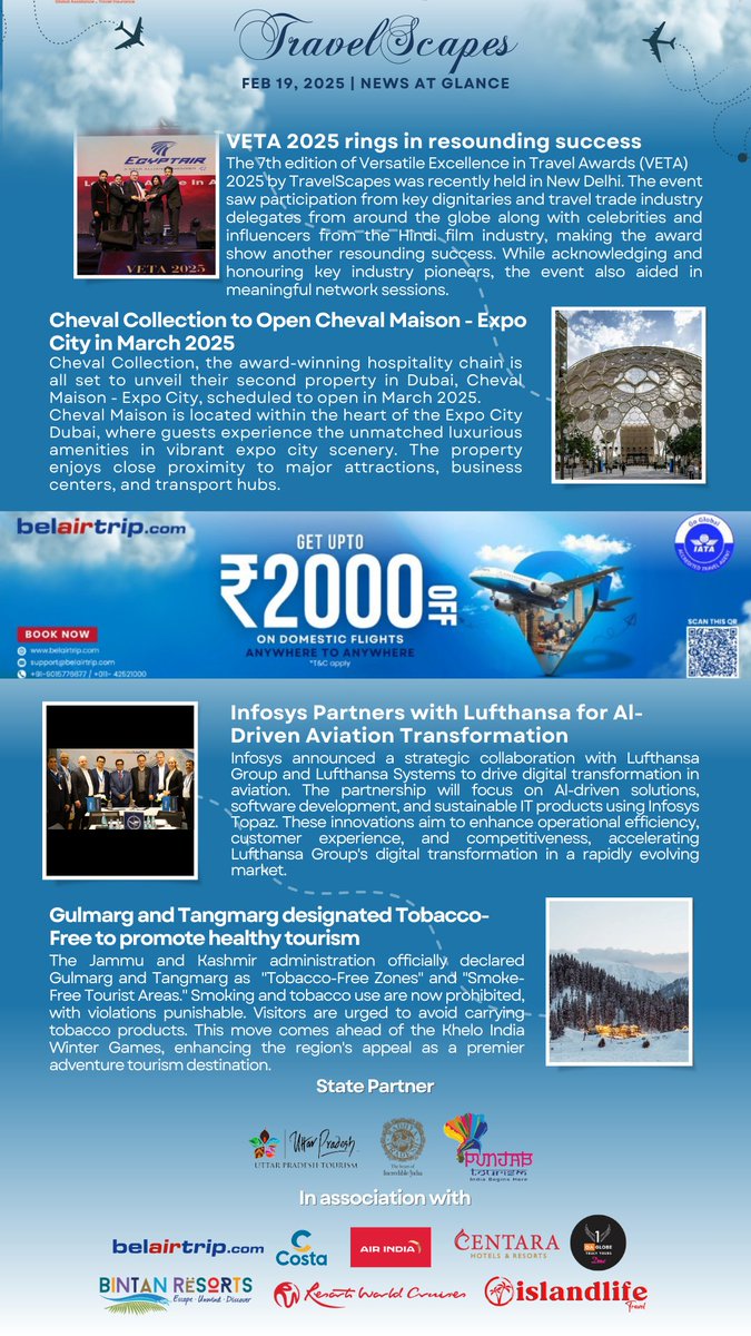 TravelScapes_VM's tweet photo. Discover the world through TravelScapes' Daily Newsletter - your gateway to the newest B2B travel developments. https://t.co/lDUoVZgp0c