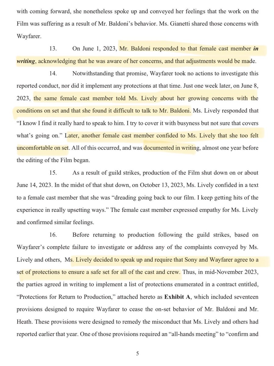 drugproblem's tweet image. Blake Lively’s amended complaint reveals that 3 ADDITIONAL WOMEN filed HR complaints against Justin Baldoni for misconduct on set of ‘It Ends with Us’, dating as far back as May 2023 — long before he claimed Blake tried to take over his movie.
