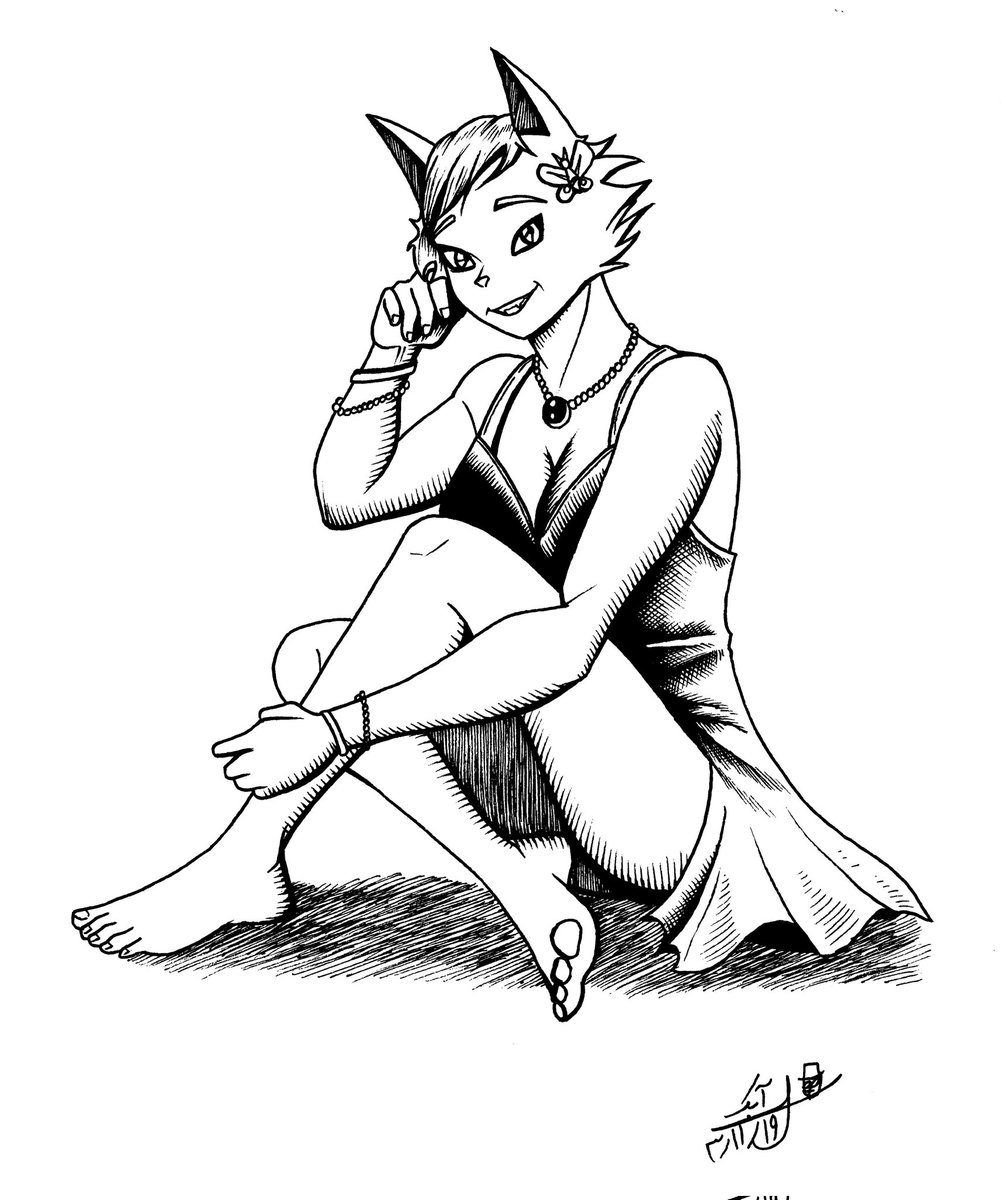 soheilabak's tweet photo. Cat-human model. 
#cat #drawing #ComicArt #characterdesign #cute #manga #comicbook https://t.co/3YfmI3mYaL