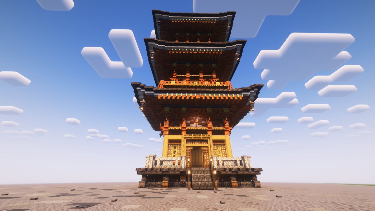 p47535415's tweet photo. 【マイクラ和風建築】
久しぶりに和風建築してみました！✨

もっといいアングルでとりたかったけどこれが限界💦
#Minecraft 　＃マイクラ建築 https://t.co/b9ChqJr6B4