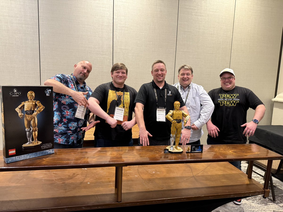 WiFi and Lego building with friends at #wlpc. Completed the C-3PO