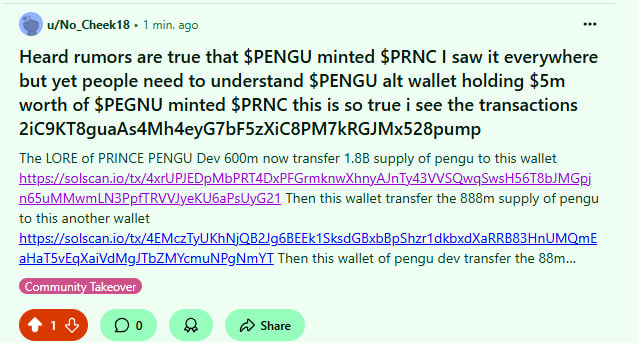 Tradewithknoxxx's tweet photo. Just saw this news on Reddit could be true tho that $PENGU minted called $PRNC
2iC9KT8guaAs4Mh4eyG7bF5zXiC8PM7kRGJMx528pump
https://t.co/4GurVSKxKN
$COKE
$JAILX
$Trails
$Coffee
$Degen
#CODEXUS
$Greed https://t.co/Q6R7OiNAqI