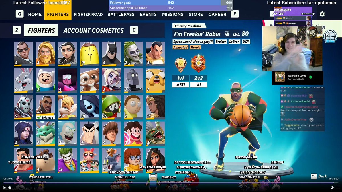 What an amazing stream #1 LEBRON!!! tonight thank you so much everybody and specifically <a href="/wewe_xel/">Xel - シェルハ</a> &amp; <a href="/iMcknOnTwitch/">iMckn</a> for the raids and <a href="/ChrisXtophers/">ChrisXtophers</a>  &amp; <a href="/MustyNobody/">Musty Nobody</a>  for the games <3 W Grind sesh and we go next tomorrow :)