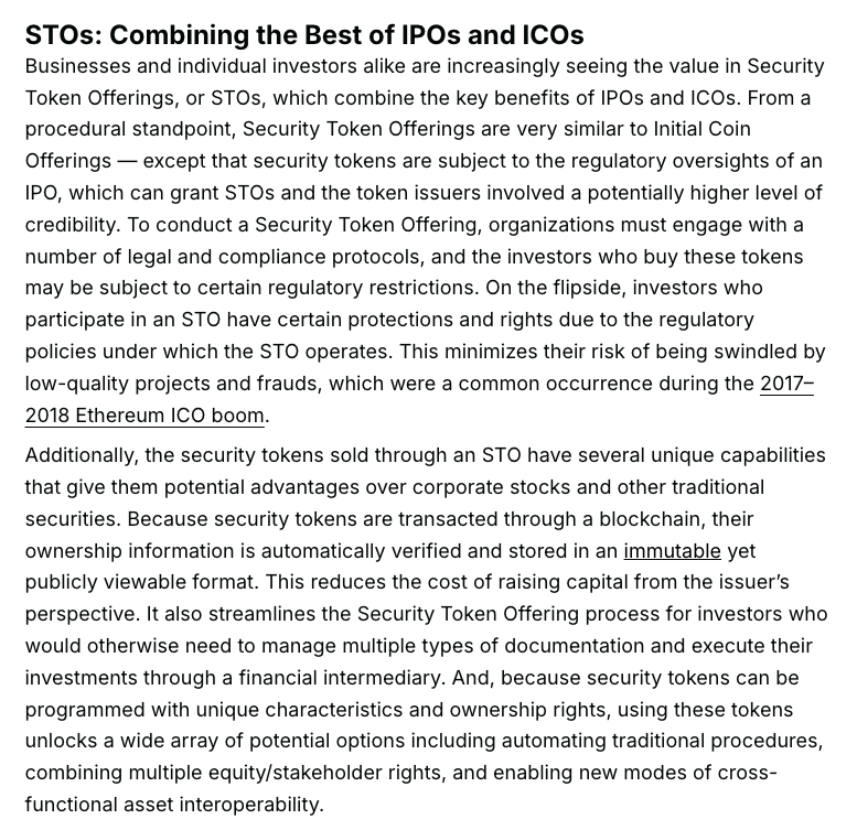 From IPO and M&amp;A to crypto?
The tech M&amp;A era may be ending.
But the crypto era could be just beginning.

Because the combined effect of new policies is to make it much harder for startups to IPO or M&amp;A, but much easier to sell equity-backed security tokens on the Internet.

Let