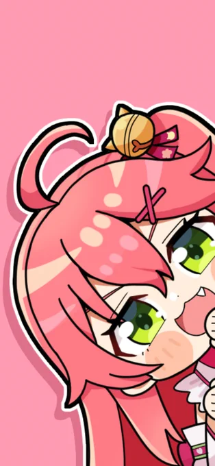 画面からのぞき見るみこだにぇ…#miko_Art 