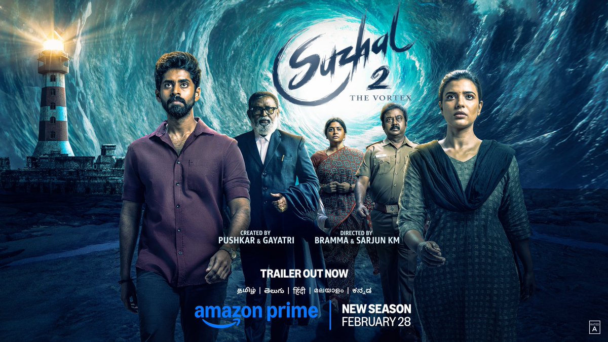 officialdushara's tweet photo. Just saw the #Suzhal2 Trailer and now my mind is in a vortex!! Can’t wait to watch it fully on 28th Feb 🔥♥️

🔗 https://t.co/Xp5ZHqp1M3

Sending my best wishes to the dearest @pushkargayatri
@am_kathir @aishu_dil @bramma23 @sarjun_km @SamCSmusic @primevideoIN @wallwatcherfilm and to the entire team of #SuzhalS2 🫶🏻

#Suzhal #SuzhalTheVortex #SuzhalonPrime