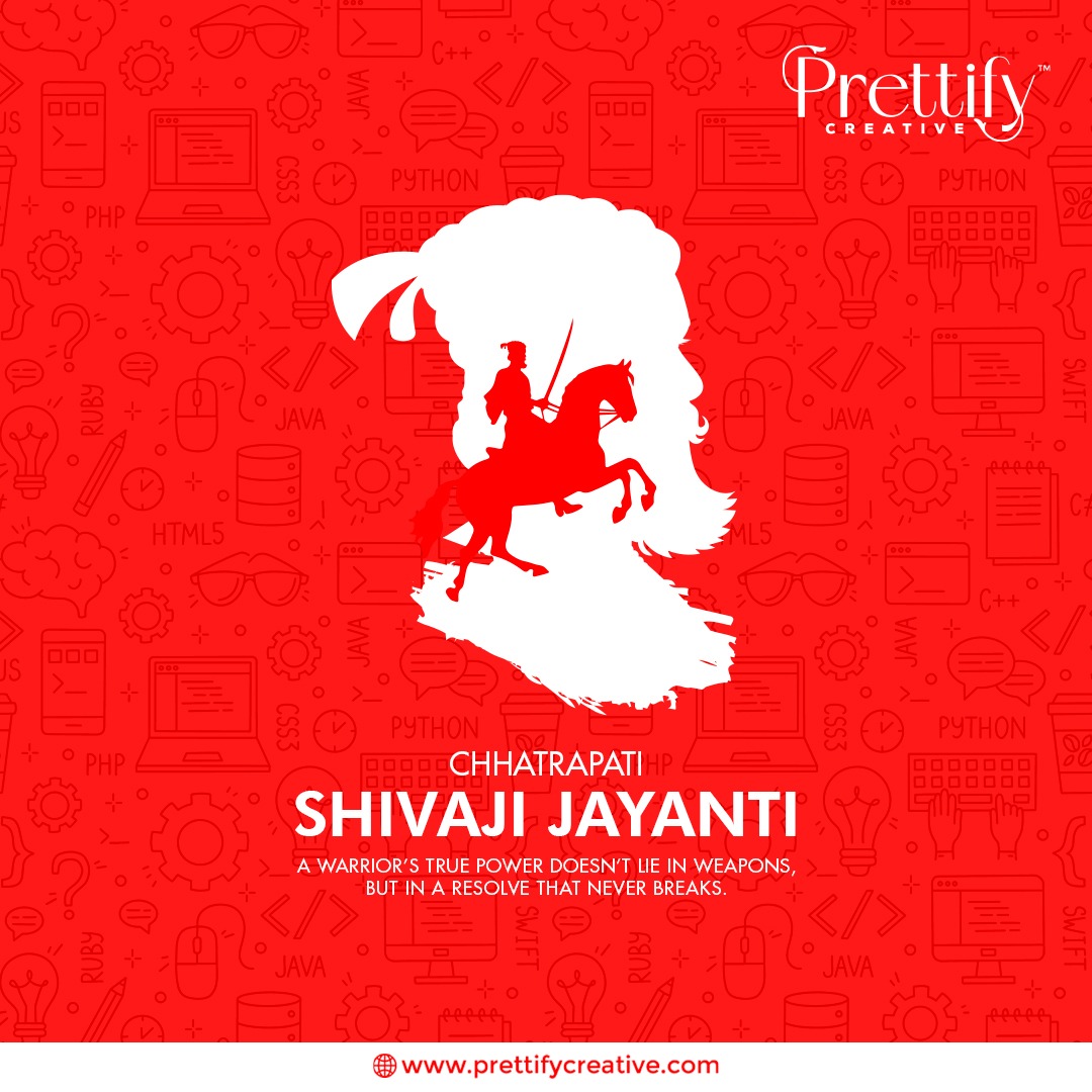 prettifycreativ's tweet photo. In every clash, the power of a warrior is not in the weapon he holds, but in the indomitable will that drives him forward. On this day, let us remember the strength of resolve, the heart of a true warrior, embodied by #ChhatrapatiShivajiMaharaj. https://t.co/9rrKI3S3rW