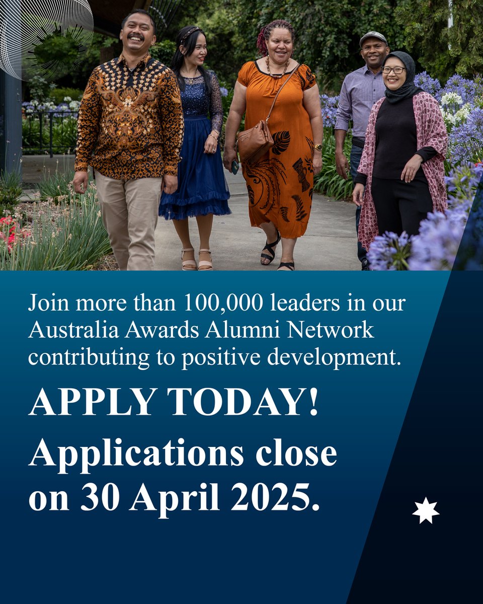 Applications for the #AustraliaAwards Scholarships are now open! 🎉

Apply Now &amp; #MakeADifference :
Application link for participating countries except Indonesia and the Philippines: oasis.dfat.gov.au
🇮🇩: tinyurl.com/4xzxzekz
🇵🇭: tinyurl.com/5exhj3v3