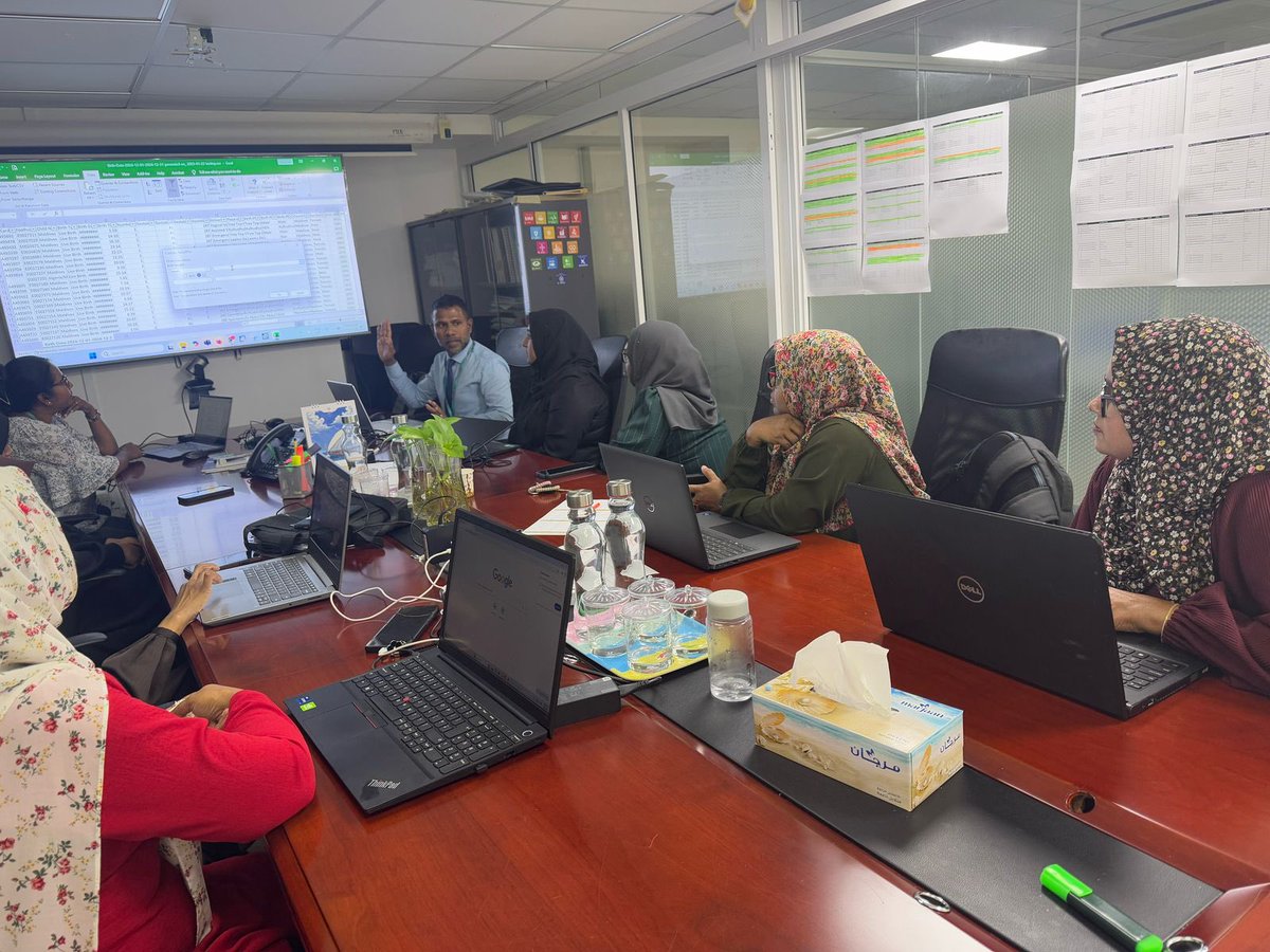 Statistics Maldives (@statsmaldives) on Twitter photo Maldives Bureau of Statistics conducts 3 days training on cleaning vital statistics records from GEMEN to improve timeliness and quality of vital statistics in Maldives
#geteveryoneinthepicture
<a href="/UNICEFMaldives/">UNICEF Maldives</a>
<a href="/dnrmaldives/">Department of National Registration</a>
<a href="/MoHmv/">Ministry of Health</a> Maldives Bureau of Statistics conducts 3 days training on cleaning vital statistics records from GEMEN to improve timeliness and quality of vital statistics in Maldives
#geteveryoneinthepicture
<a href="/UNICEFMaldives/">UNICEF Maldives</a>
<a href="/dnrmaldives/">Department of National Registration</a>
<a href="/MoHmv/">Ministry of Health</a>