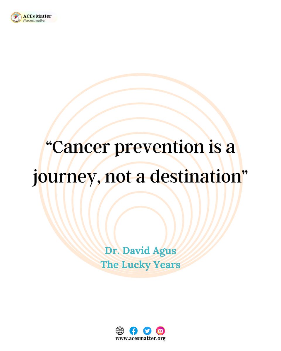 Thank You! "Dr. David Agus" for sharing your wisdom with the world #ACEsMatter #AdverseChildhoodExperience #ACEs