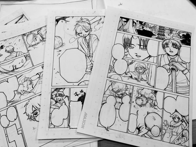 原画ですわ!!!!!今回は時短のためにほぼ原寸で描きましたわ!!!同人誌は自由!!!! 