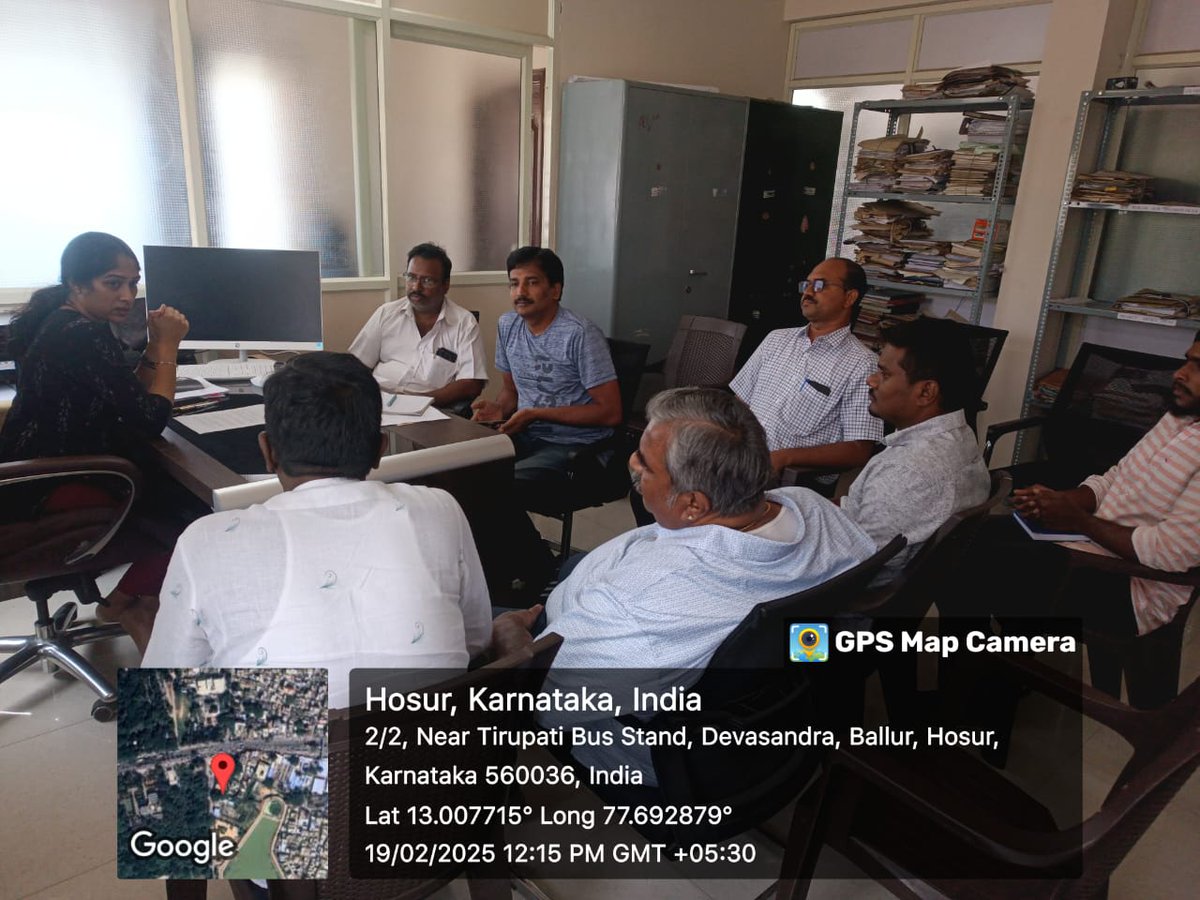 Attending Kr Puram ward committee meeting