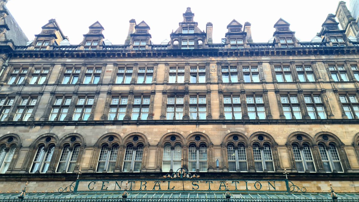 is_glasgow's tweet photo. The Gordon Street facade of Glasgow's Central Station. Designed by R. R. Anderson, it was built in the 1880s.
#glasgow #architecture #architecturephotography #centralstation #railways #gordonstreet https://t.co/jSb0YePyS1