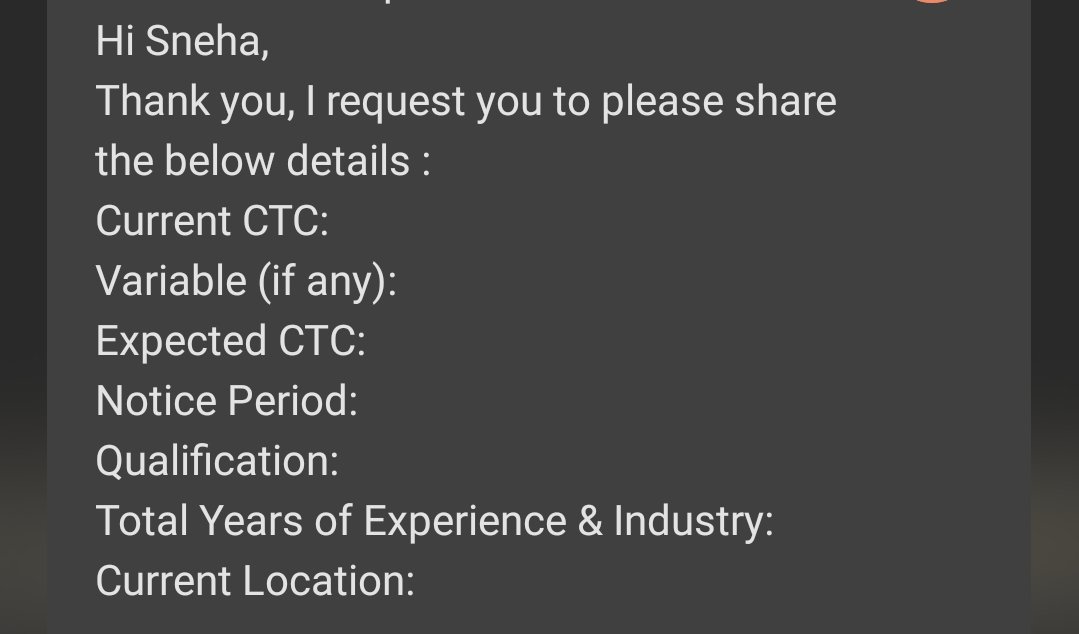 this right here is how you
as a company, lose good candidates