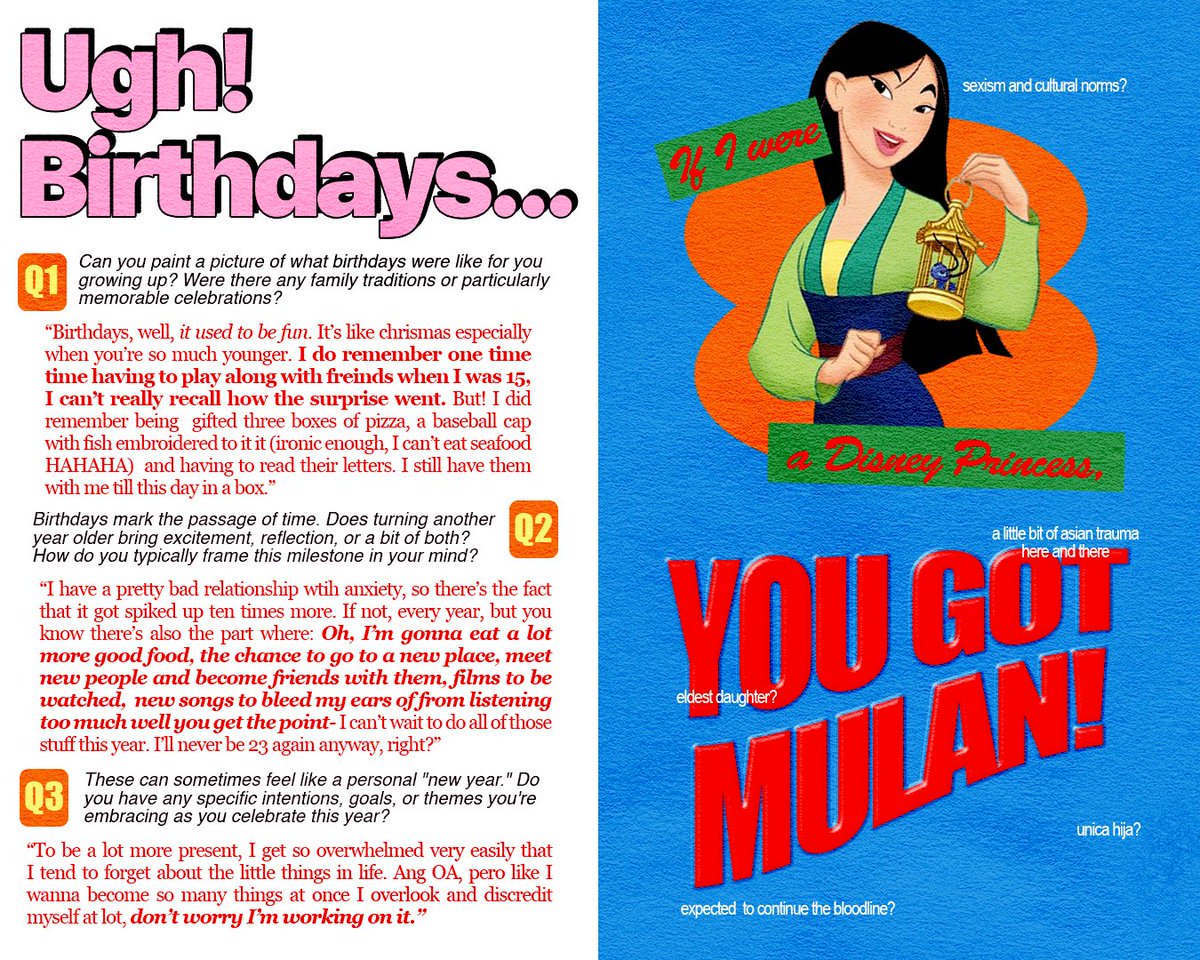 raincheckmuna's tweet image. remembered i have free will to make my own birthday zine 🍰🎈