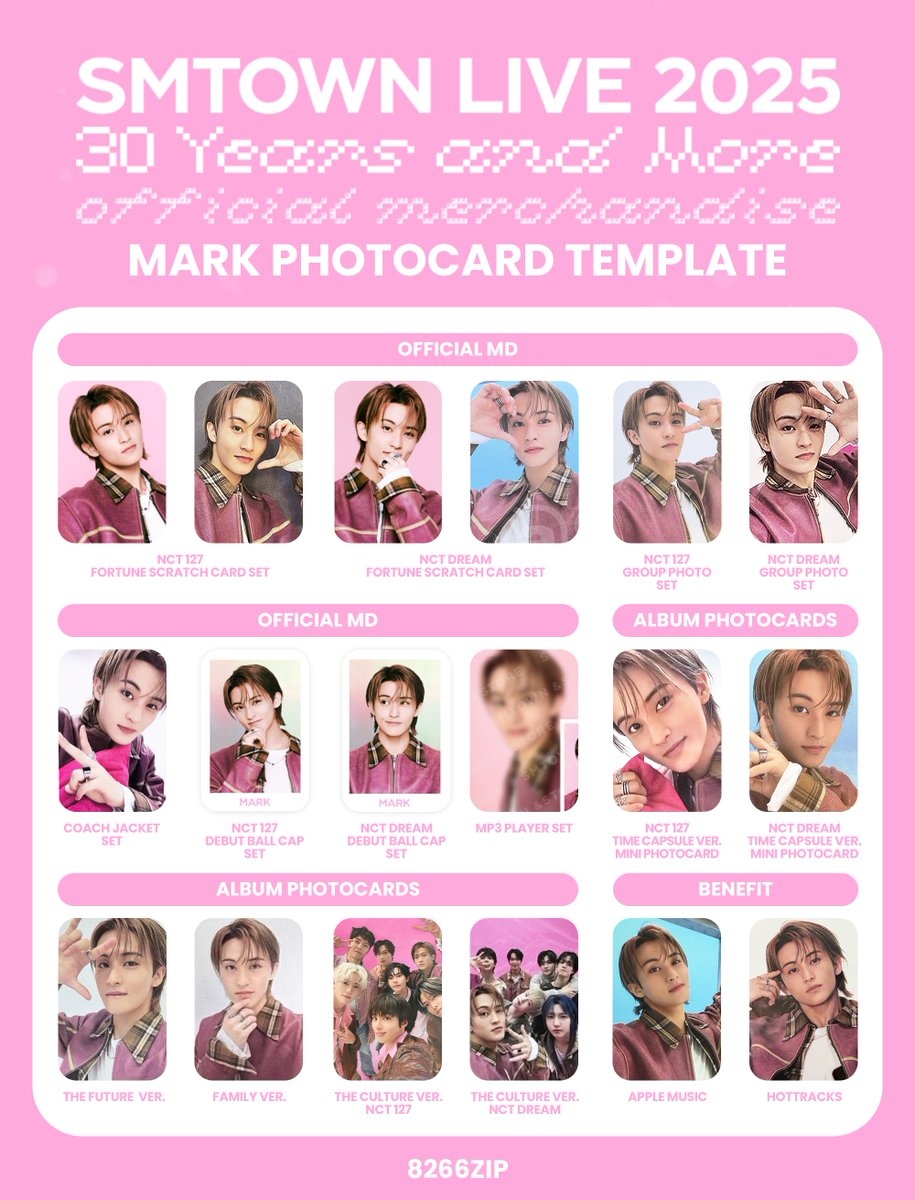 smtown live 2025 mark haechan photocard template update(s); album